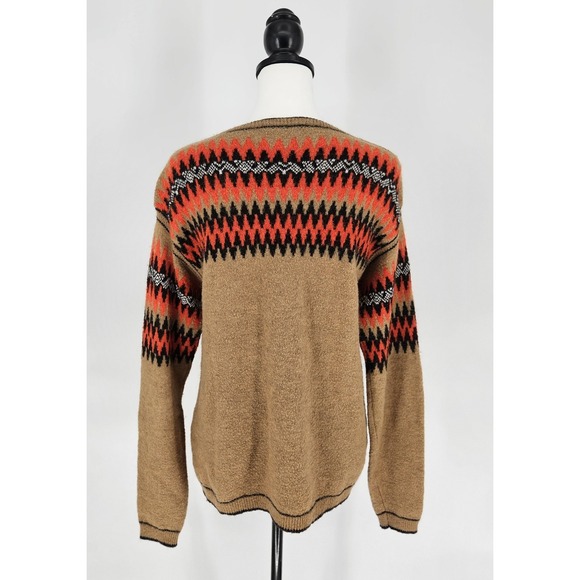 Sita Murt Fair Isle Alpaca Sweater Nordic Tribal Winter Fall Womens Sz 12 - Picture 8 of 12